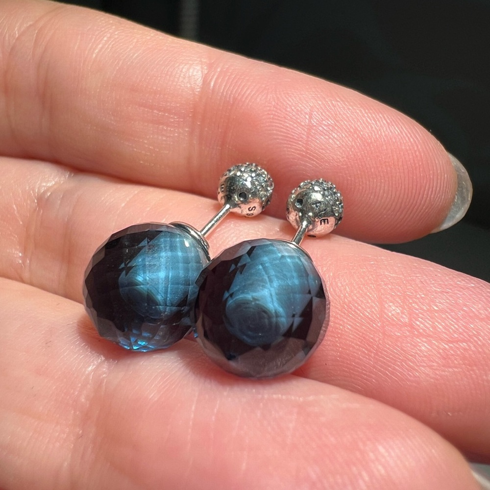 Shimmering Drops Stud Earrings - image 6